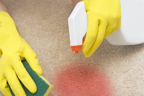 Professional steam carpet cleaning in a Mottingham home living room
